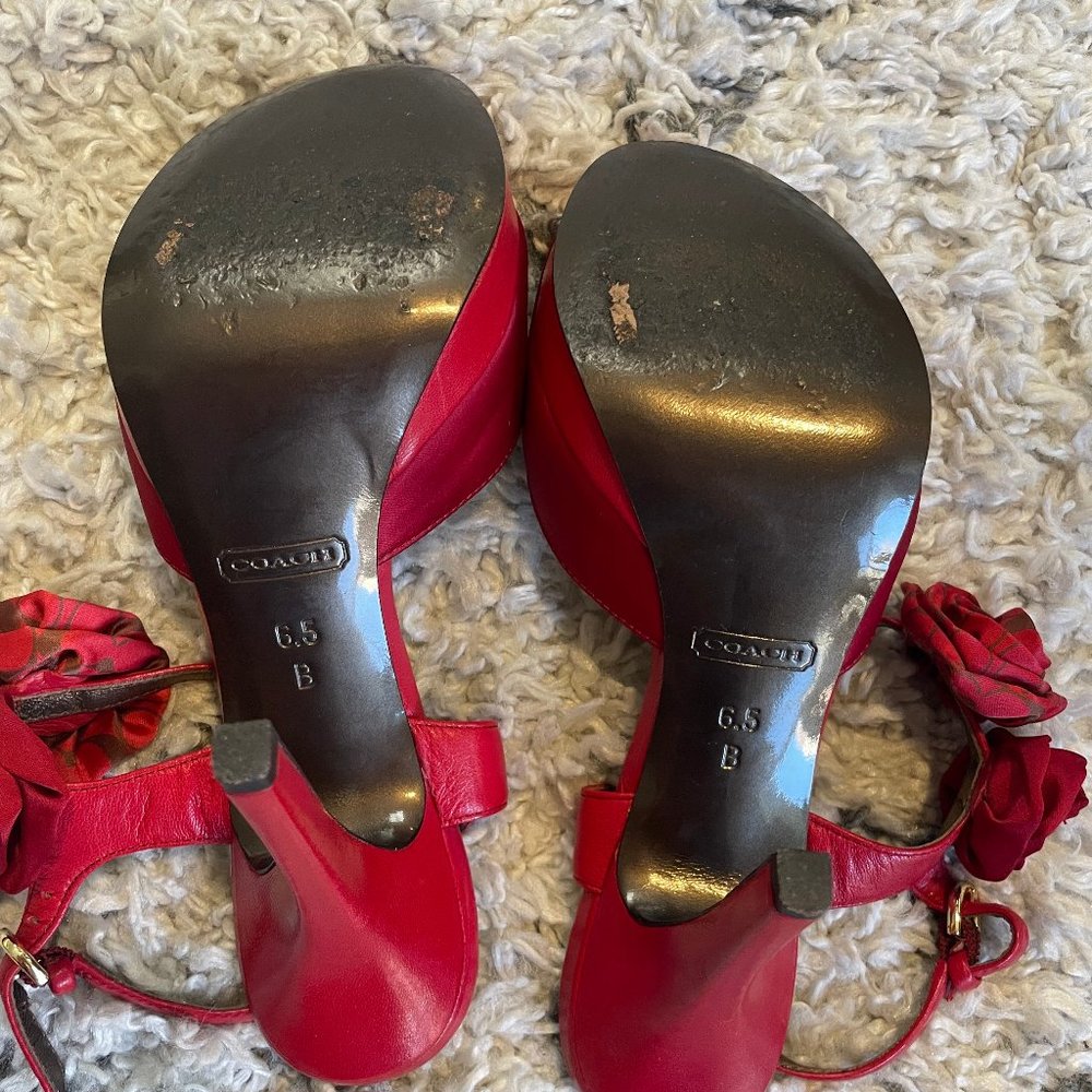 Coach Red Platforms - Picture 5 of 6
